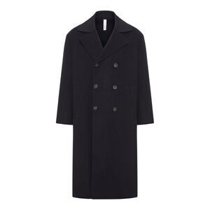 Hevo Men Double-Breasted Wool Coat